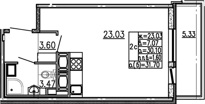 Студия 35 м<sup>2</sup> на 16 этаже Студия 35 м<sup>2</sup> на 16 этаже