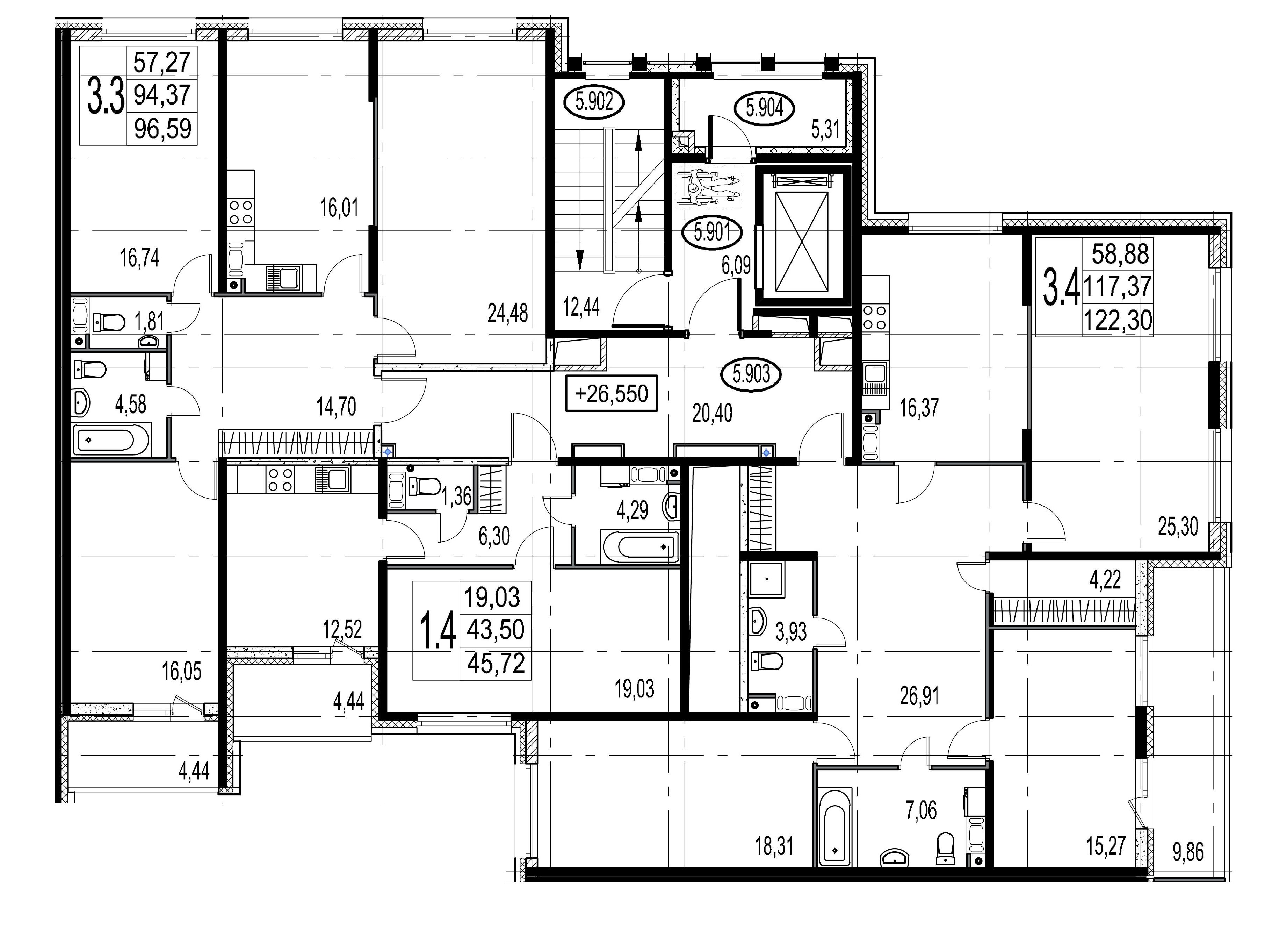 Продажа 3-комнатной новостройки, Санкт-Петербург, ул Александра Матросова,  д. 2