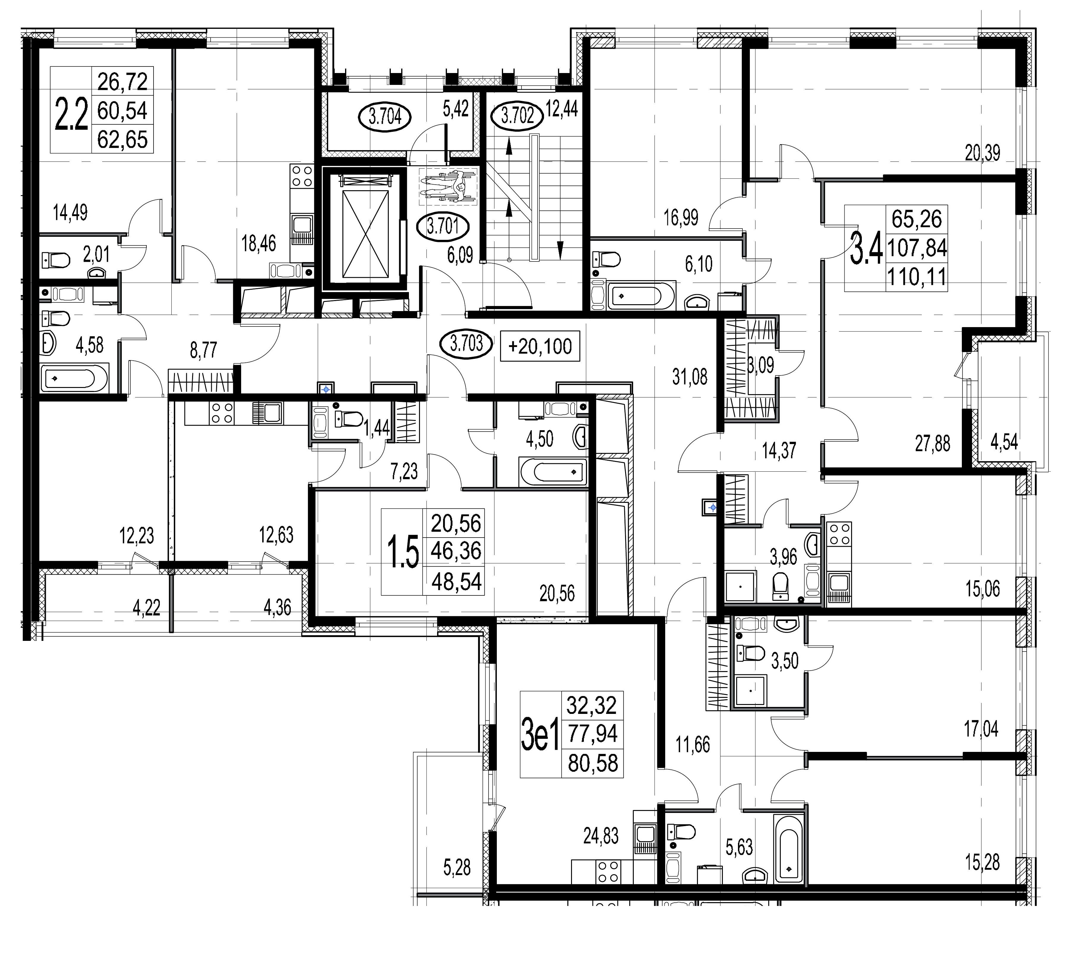 Продажа 3-комнатной новостройки, Санкт-Петербург, ул Александра Матросова,  д. 3