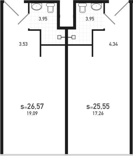 2-комнатная 52 м<sup>2</sup> на 10 этаже 2-комнатная 52 м<sup>2</sup> на 10 этаже