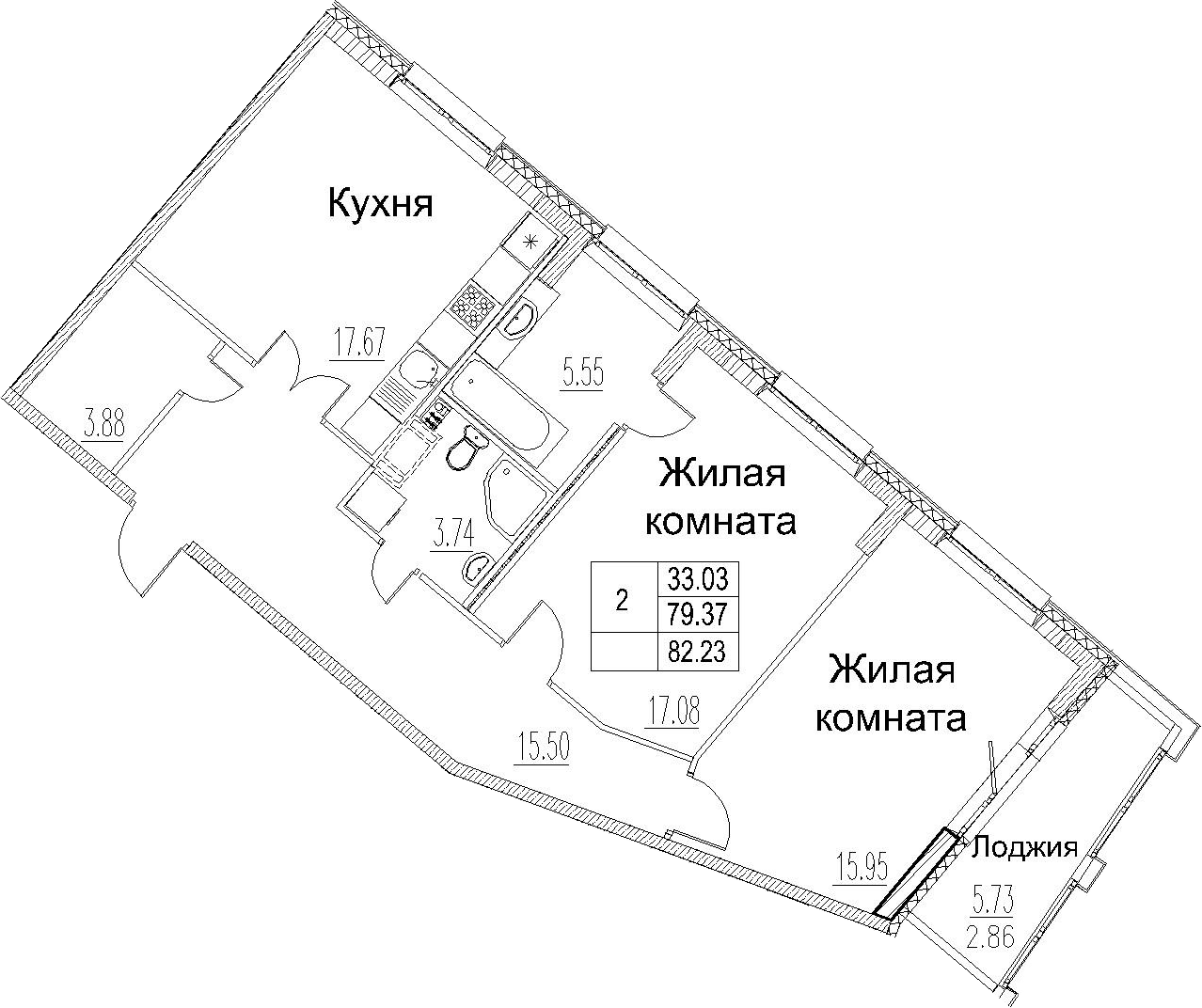 3-комнатная 85 м<sup>2</sup> на 3 этаже 3-комнатная 85 м<sup>2</sup> на 3 этаже